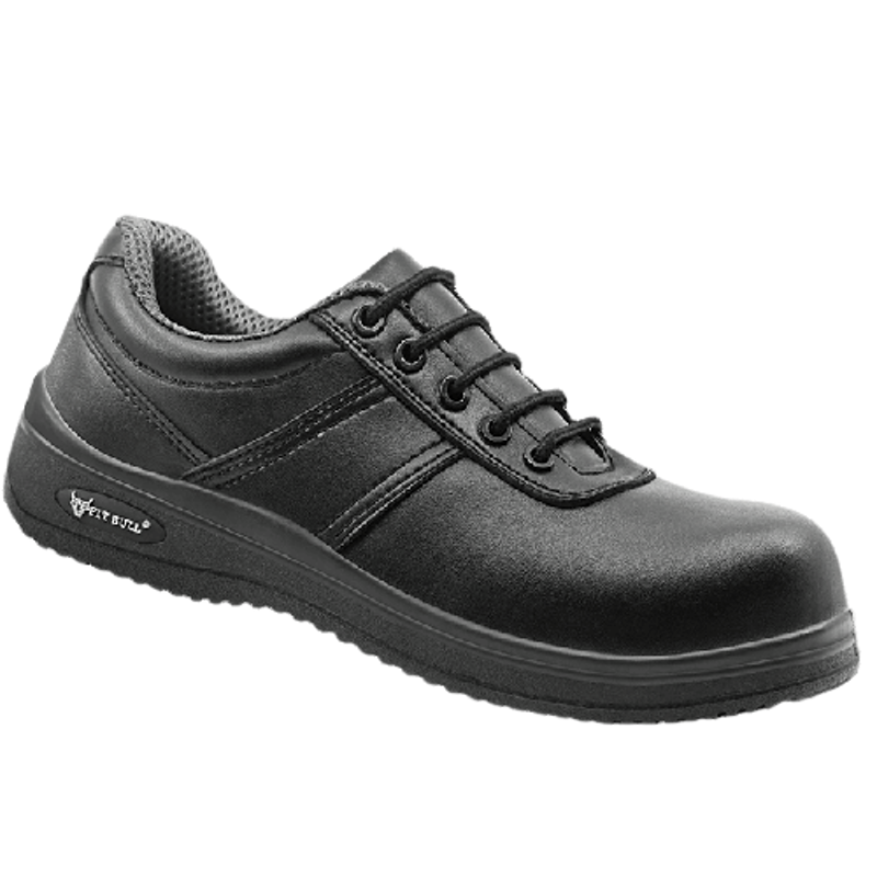 Pitbull Zest PB3-922 S3 Leather Non-Metallic Black Executive Safety Shoes, Size: 46