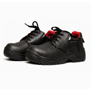 Darit ES-263-6 Leather Steel Toe Black Work Safety Shoes, Size: 6
