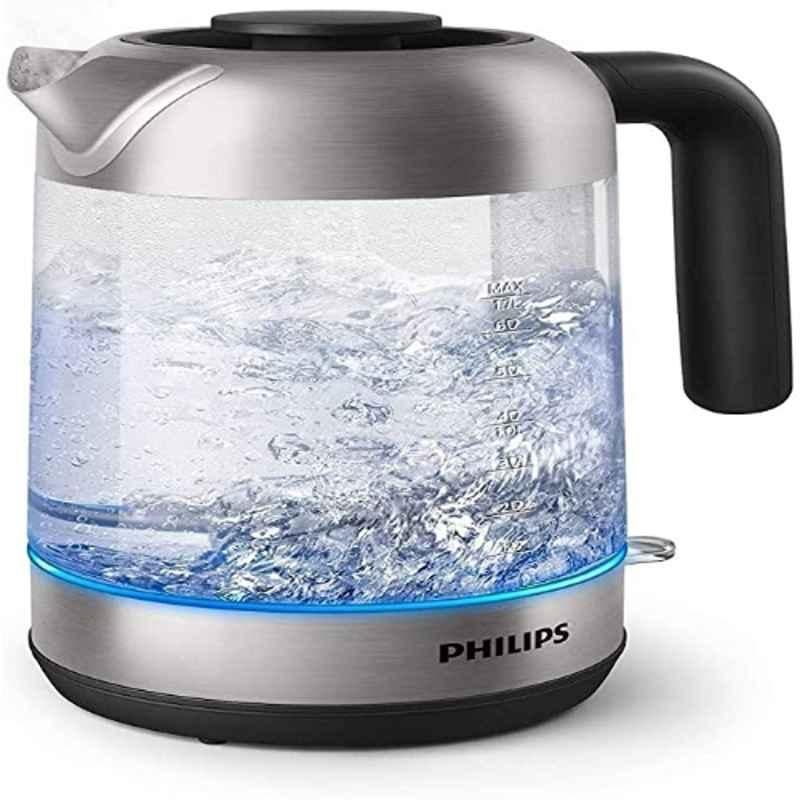 Philips 5000 2200W Stainless Steel & Glass Kettle, HD9339