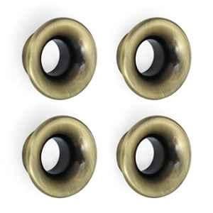 Plantex Knobs for Drawers/Drawer Knobs/Round Knob for Cabinets/Pull-Push Knob for Kitchen/Bedroom Drawer (Pack of 4) Antique Brass