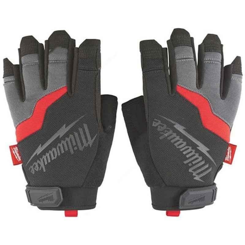 Milwaukee 48229742 Black Fingerless Gloves, Size: L