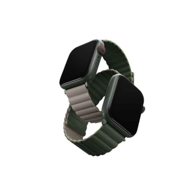 Uniq Revix Silicone Pine Reversible Magnetic Strap for Apple Watch 45, 44 & 42mm