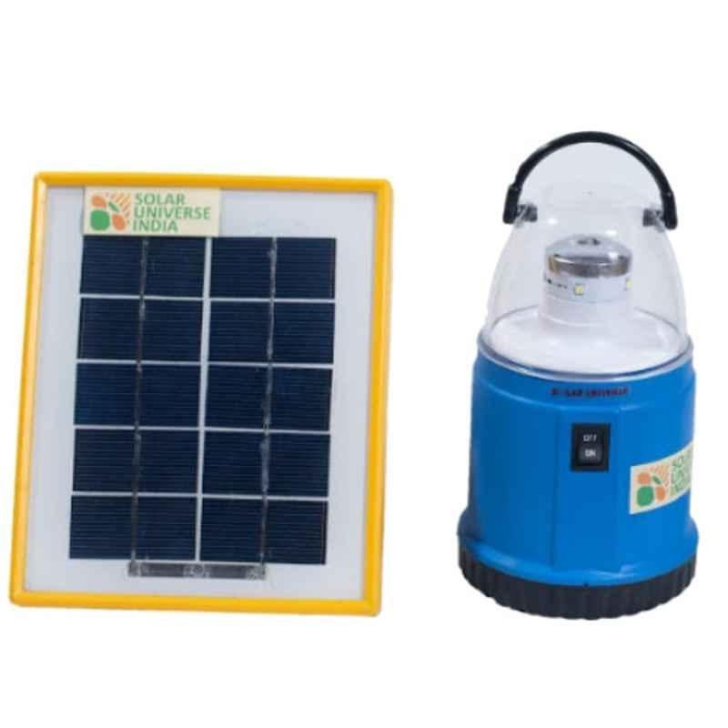 Solar Universe India LED Lantern, External Solar Panel with USB Mobile Charger Set