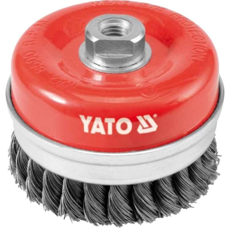 Yato 100x14mm Twist Steel Wire Cup Brush YT-4769