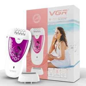 VGR V-722 2-in-1 Pink Professional Cordless Epilator with 50min Run Time for Women & 2 Years Warranty