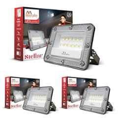 Murphy Stellar 10W 6500K Aluminium Cool White LED Flood Light for Outdoor (Pack of 3)