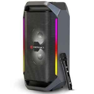 Portronics Dash 13 150W Black Party Speaker with Wireless Karaoke Mic, POR 3333