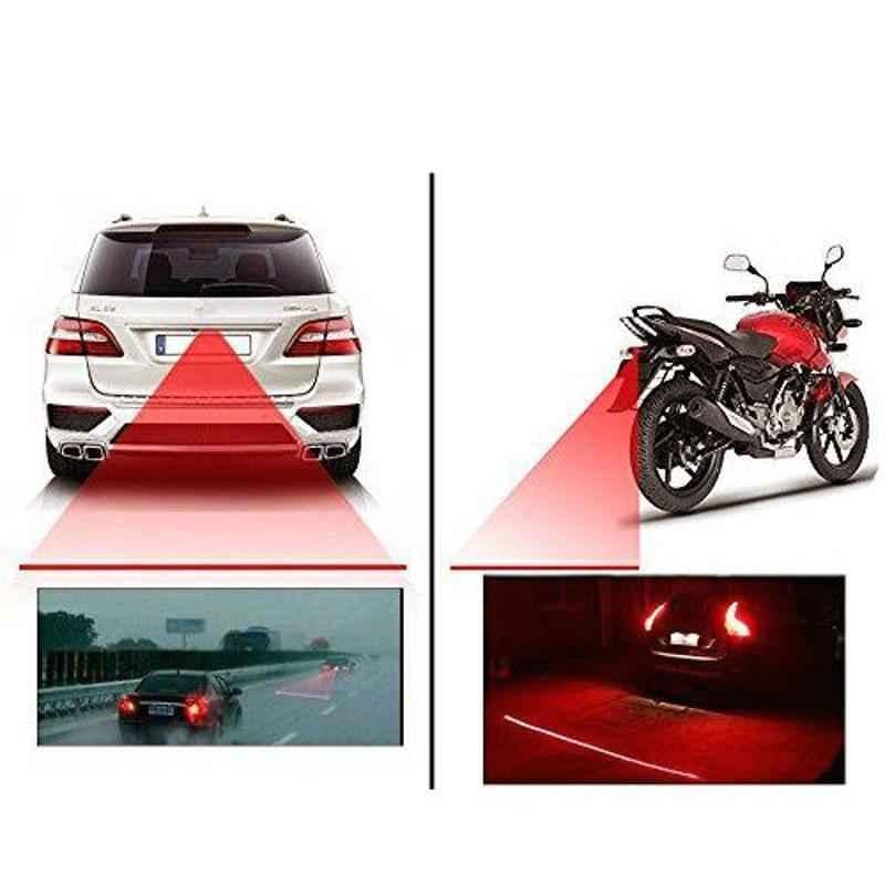 Love4ride Red Safety Laser Fog Light for Universal Car & Bike Rear