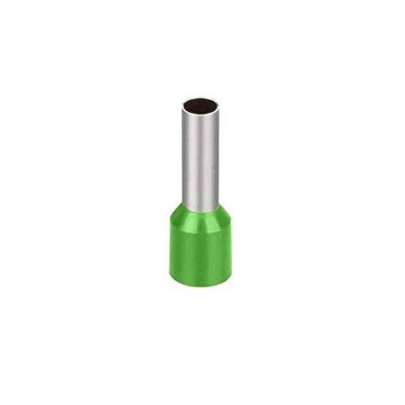 6mm2 Green Insulated Bootlace Ferrule Terminal (Pack of 100)