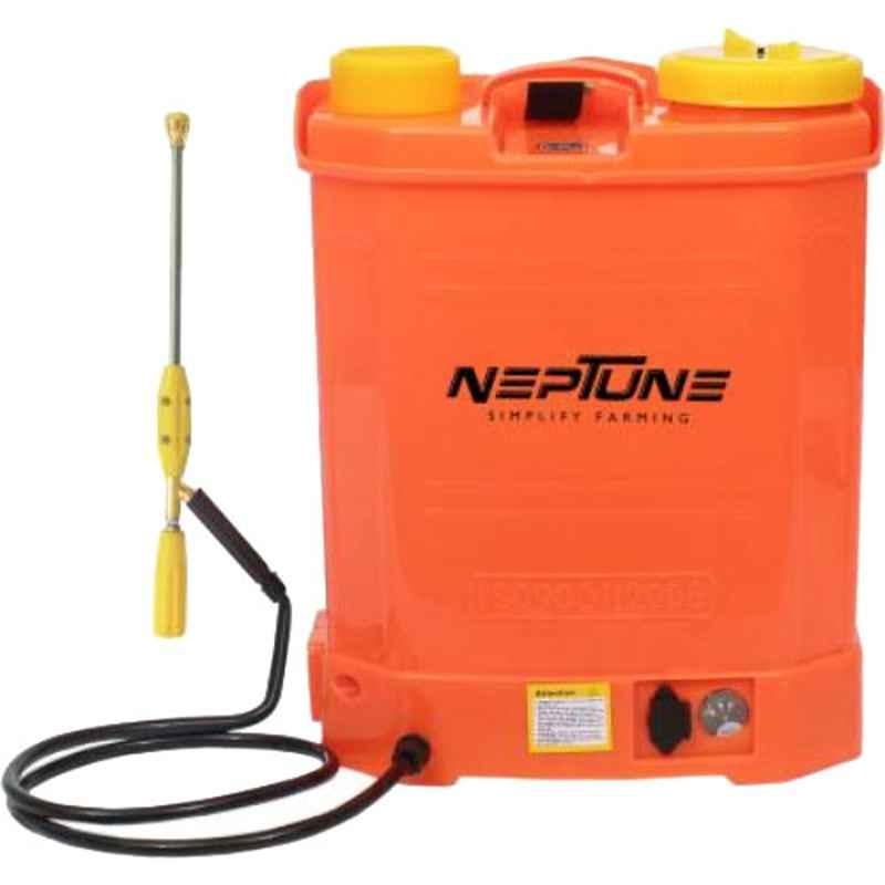 Neptune 16L 12V Orange Knapsack Battery Operated Double Pump Garden Sprayer, BS-13-Plus