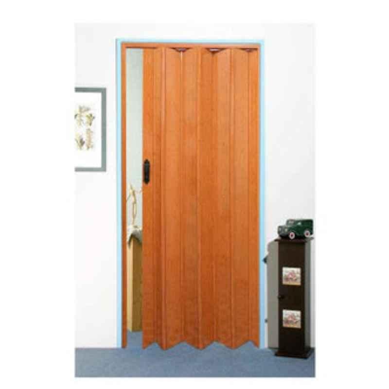 Robustline 210x100cm Dark Wooden Teak Folding Sliding Door