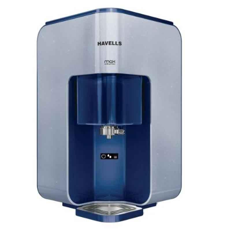 Havells Max Alkaline 45W Blue RO & UV Water Purifier, GHWRPMD015