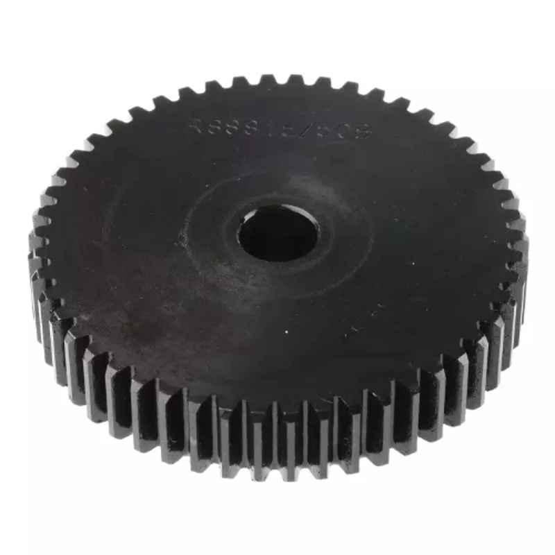 Rs Pro Steel 50 Teeth Spur Gear, 1-5 Module, 12 Mm Bore Dia, 75 Mm Pitch Dia, 45 Mm Hub Dia 5216519, RS -A702M8