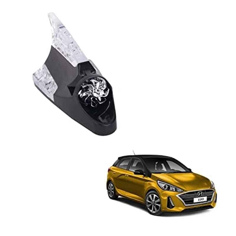 Kozdiko Black Auto Wind Power LED Light Shark Fin Car Antenna for Hyundai i20 2020