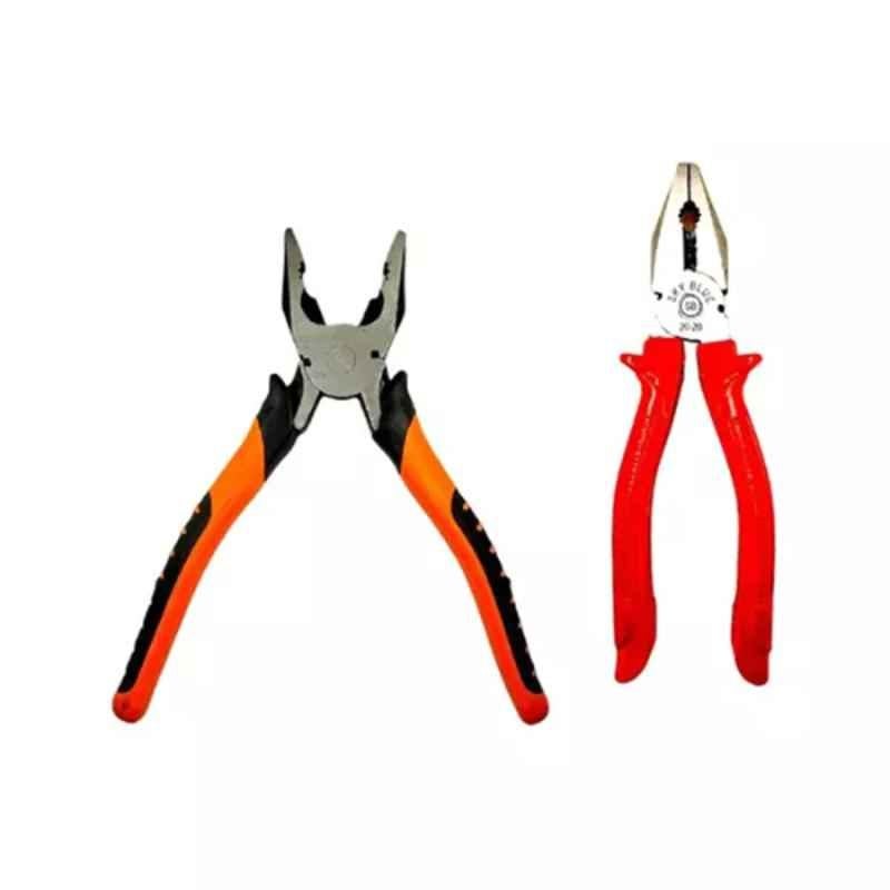 Sky Blue 2 Pcs 7.8 inch Lineman Plier Combo, SBE_PLIER_COMBOS_COMBO_529
