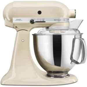 Kitchenaid Artisan Design 300W 4.8L Almond Cream Tilt Head Stand Mixer, 5KSM150PSBAC