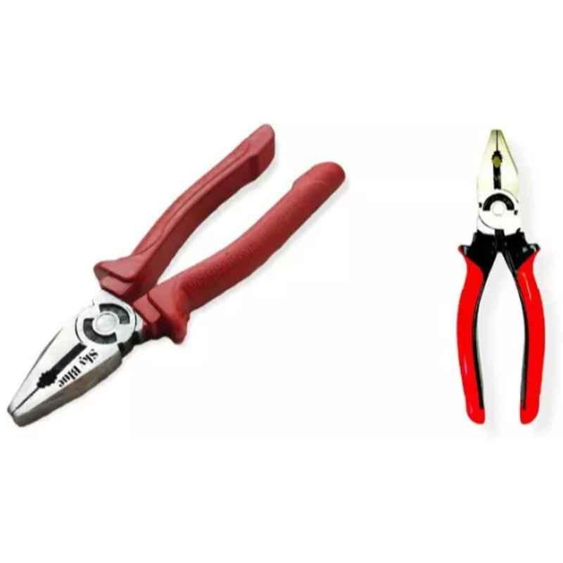 Sky Blue 2 Pcs 7.8 inch Lineman Plier Combo, SBE_PLIER_COMBO_MOD_00548