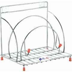 Niskoware Stainless Steel Rolling Pin Tawa & Chakla Belan Stand