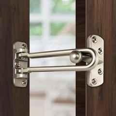 Plantex Heavy Duty Swing Bar Lock/Door Safety Guard with High Security Auxiliary Lock for Home/Office/Hotel (Pack of 4) Matt Finish