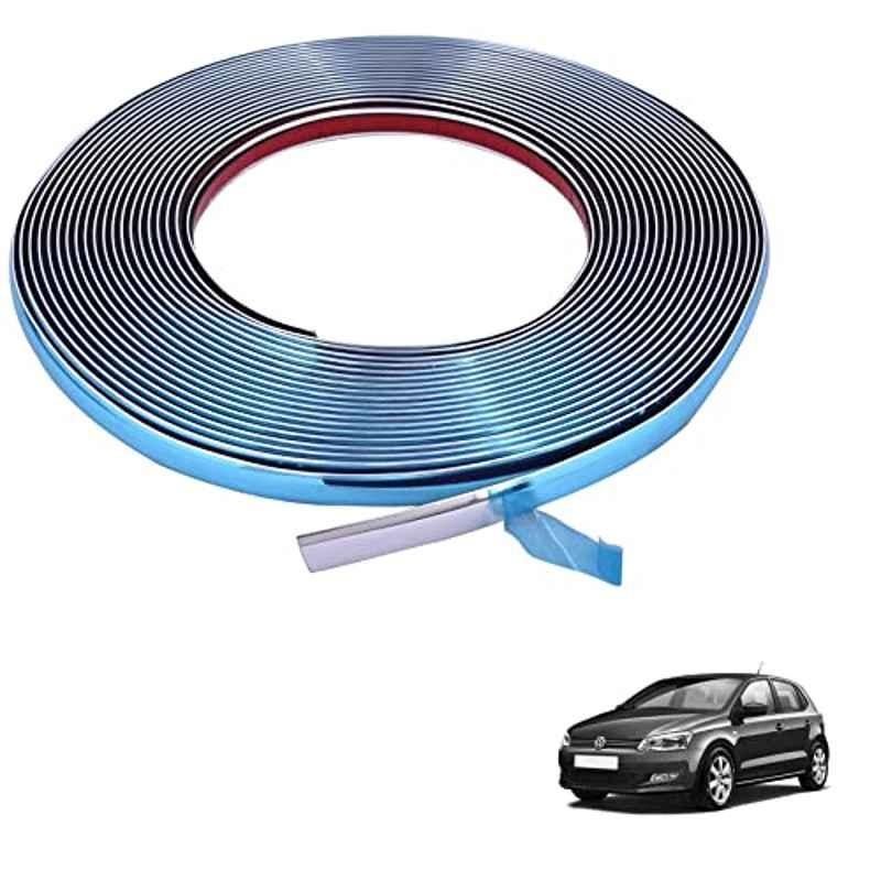 Kozdiko 20m 14mm Silver Car Side Window Chrome Beading Roll for Volkswagen Polo