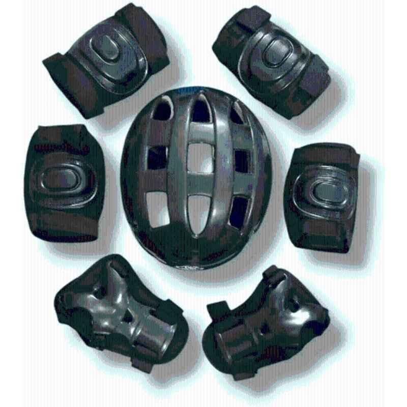 STYRKR Plastic & EVA Foam Black Skating Guards for Kids Men & Women Skating Protection Skating Kit 236 Skating KitKIT-712