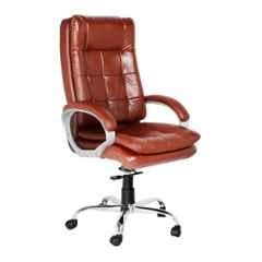 High Living Athena Leatherette High Back Brown Office Chair