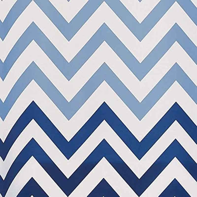 Interdesign 72x72 inch Polyester Blue Shower Curtain, 111471