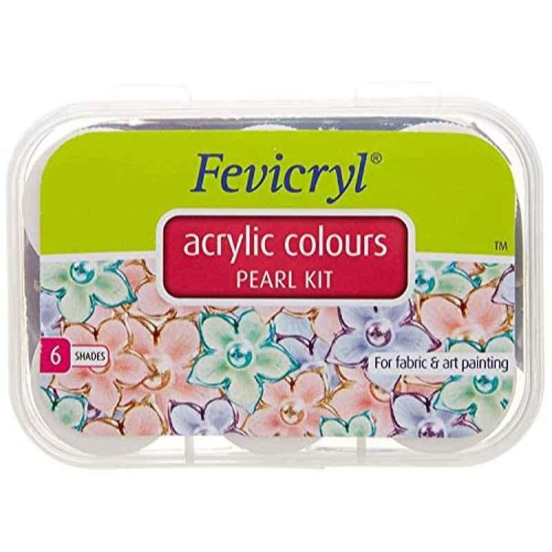 Fevicryl 6 Pcs Acrylic Colour Pearl Kit