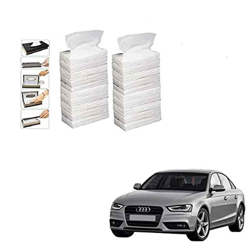 Kozdiko 100 Pulls Dispenser Box Refiller Tissue Paper with 200 Sheets for Audi A4 (Pack of 20)