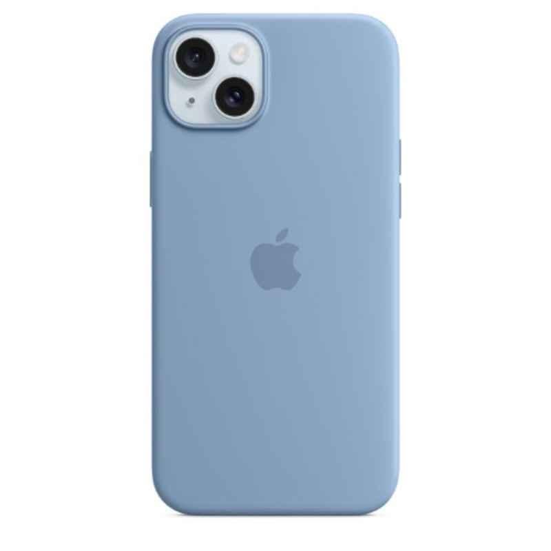 Apple iPhone 15 Plus Silicone Winter Blue Back Case with MagSafe, MT193ZM/A