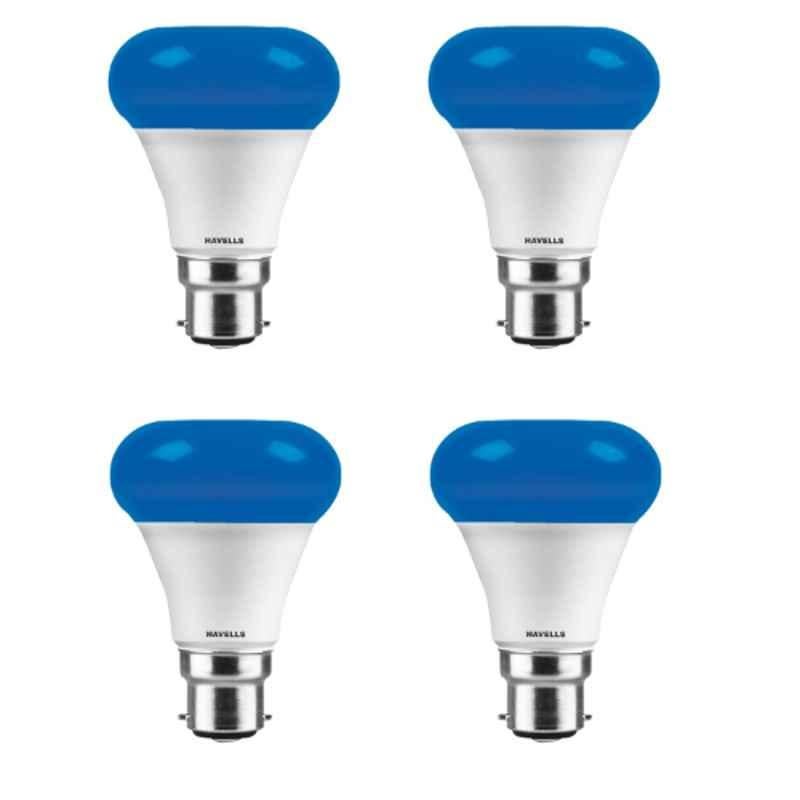 Havells Rojo 7W B22 Blue LED Bulb, LHLDBWEB4S8R007 (Pack of 4)