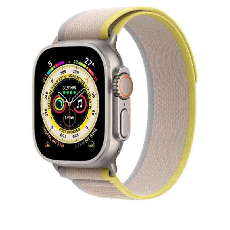 Apple MQEH3ZE/A 49mm Yellow & Beige Trail Loop-M/L