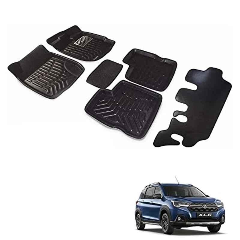 Kozdiko 3D Black Car Foot Mat Set for Maruti Suzuki XL6, dshbdhb9