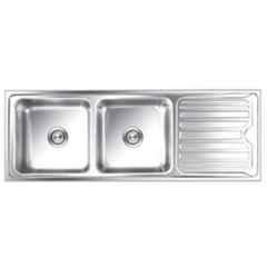 Nirali Luxor Glossy Finish Kitchen Sink, Size: 1370x510 mm