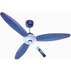 Activa Gracia 28W 390rpm 3 Blade Silver Blue BLDC Ceiling Fan with Remote & 5 Years Warranty, Sweep: 1200 mm (Pack of 2)