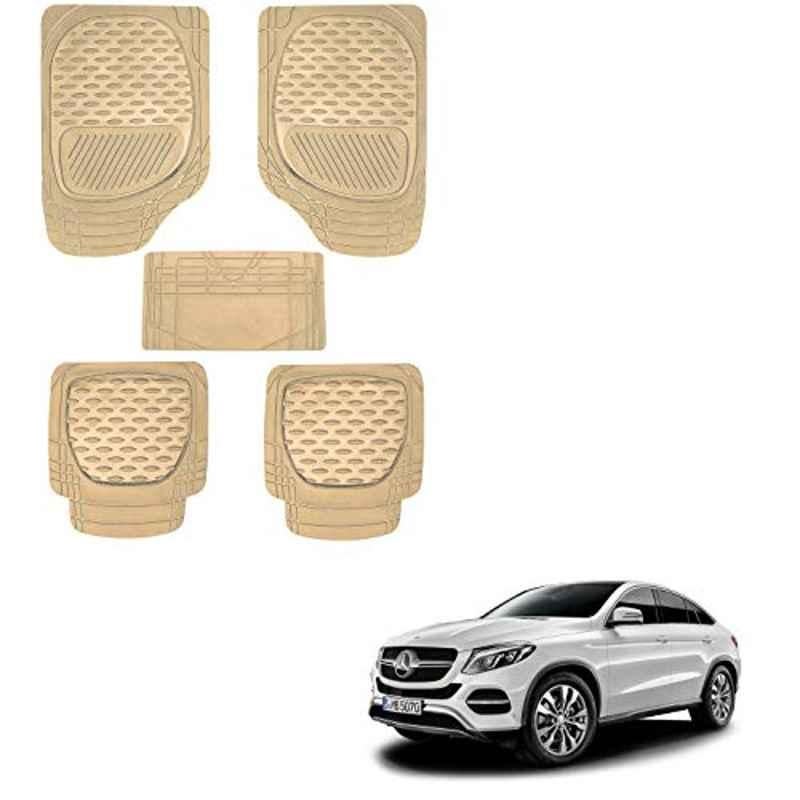 Kozdiko 6255 5 Pcs Rubber & PVC Beige Car Foot Mat Set for Mercedes Benz M-Class