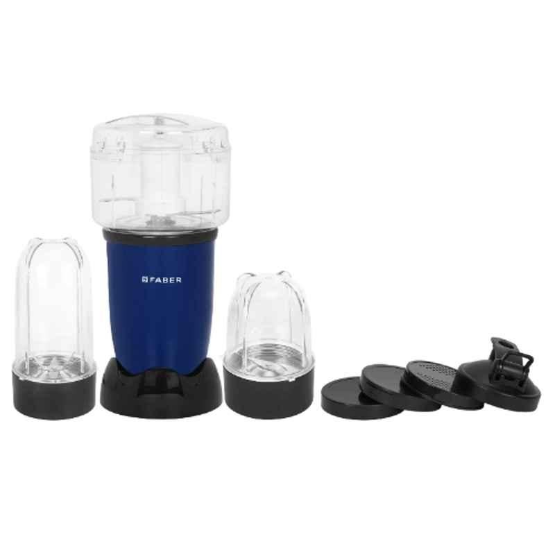 Faber Denim Pro 550W ABS 3-in-1 Mixer Grinder Blender with 2 Years Warranty, 131.0726.660