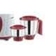 Bajaj Classic 750W White & Crimson Red Mixer Grinder with 3 Jars