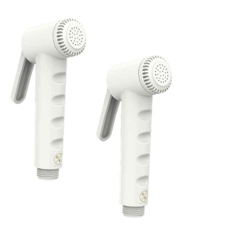RN White.5 Toilet Jet Spray Gun without Hose Pipe for Toilet Cleaning (Pack of 2)