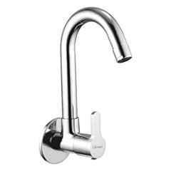 Oleanna OE-13SC Orange Brass Silver Chrome Finish Sink Cock with Wall Flange