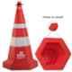 Nilkamal 750mm Traffic Safety Cone with 2m Chain & 2 Hooks (Pack of 2)