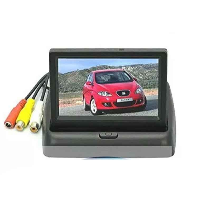 CapoXMobil 4.3 Inch LCD Dashboard Screen with Number Plate Camera & White Parking Sensor