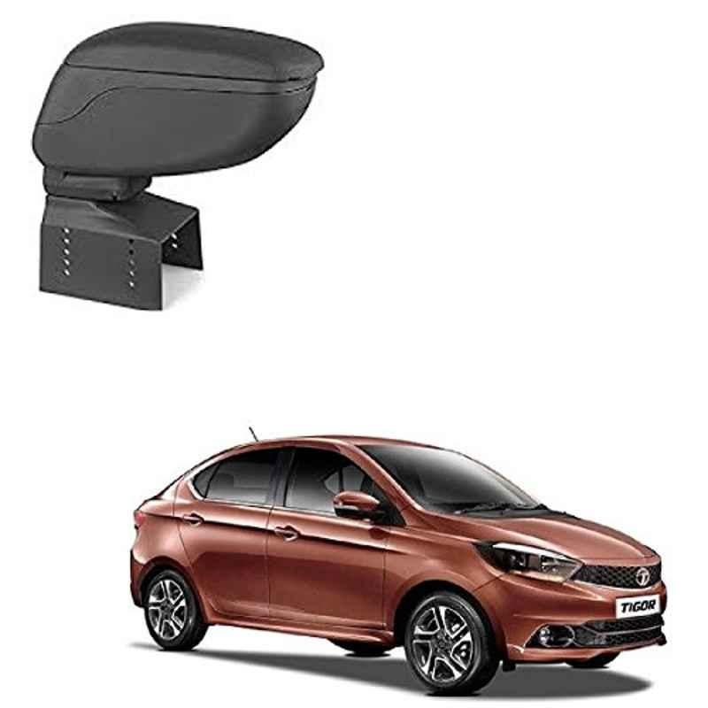 Kozdiko RMA135 Black Car Armrest Console for Tata Tigor