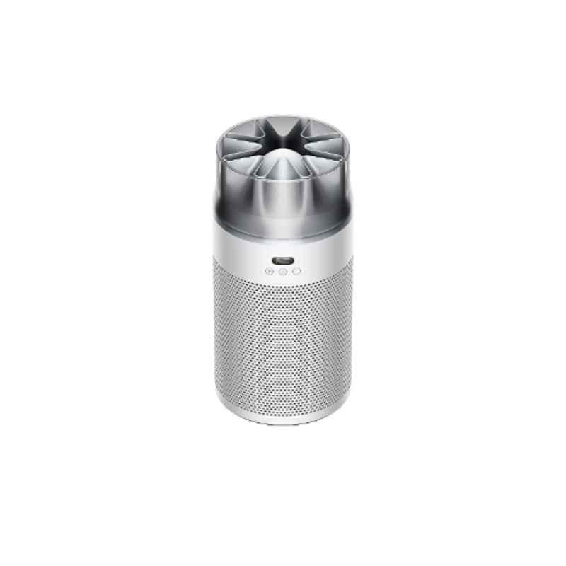 Dyson Hushjet 70 Litre White & Silver Compact Air Purifier with Upto 5 Years Electrostatic Filter Life, HJ10