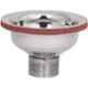 Renvox 0.3m Flexible PVC Long Socket Waste Drain Pipe for with Stainless Steel Coupling Jali Set