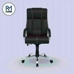 RM HOME Lauren PU Leather High Back Brown Executive Chair