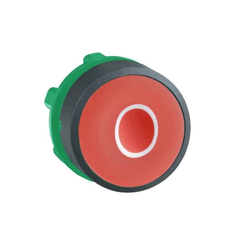 Schneider 22mm Round Spring Return Red Flush Head for Non-Illuminated Push Button, ZB5AA432