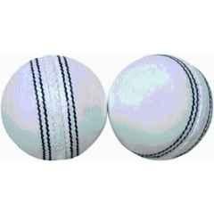 HTM White Leather Cricket Ball (Pack of 2)