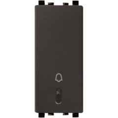 Schneider Electric Zencelo 6A Polycarbonate Bronze Full Flat Bell Push Switch, IN8405(BZ) (Pack of 10)
