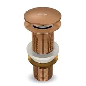 Plantex 5 inch Pure Brass Rose Gold Waste Coupling for Wash Basin/Coupling Out let System Full Thread Sink Full Thread